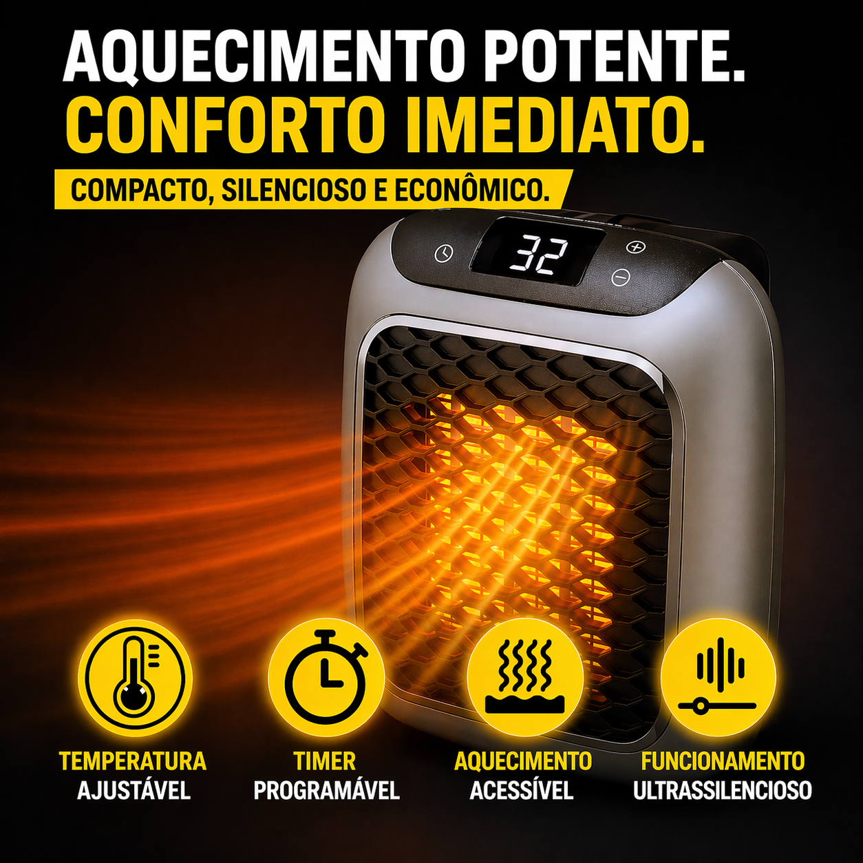 HeatCore Mini Aquecedor Portátil